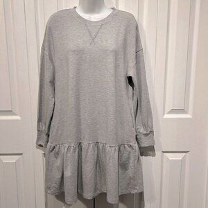 Smash  Tess Grey Essential Mini Sweat Dress Size S